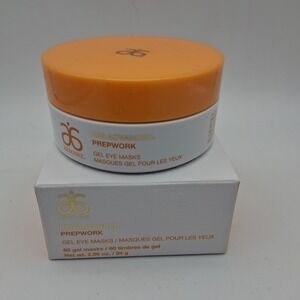 Arbonne NEW IN BOX RE9 Advanced Prepwork Gel Eye Masks 60 Count Vegan